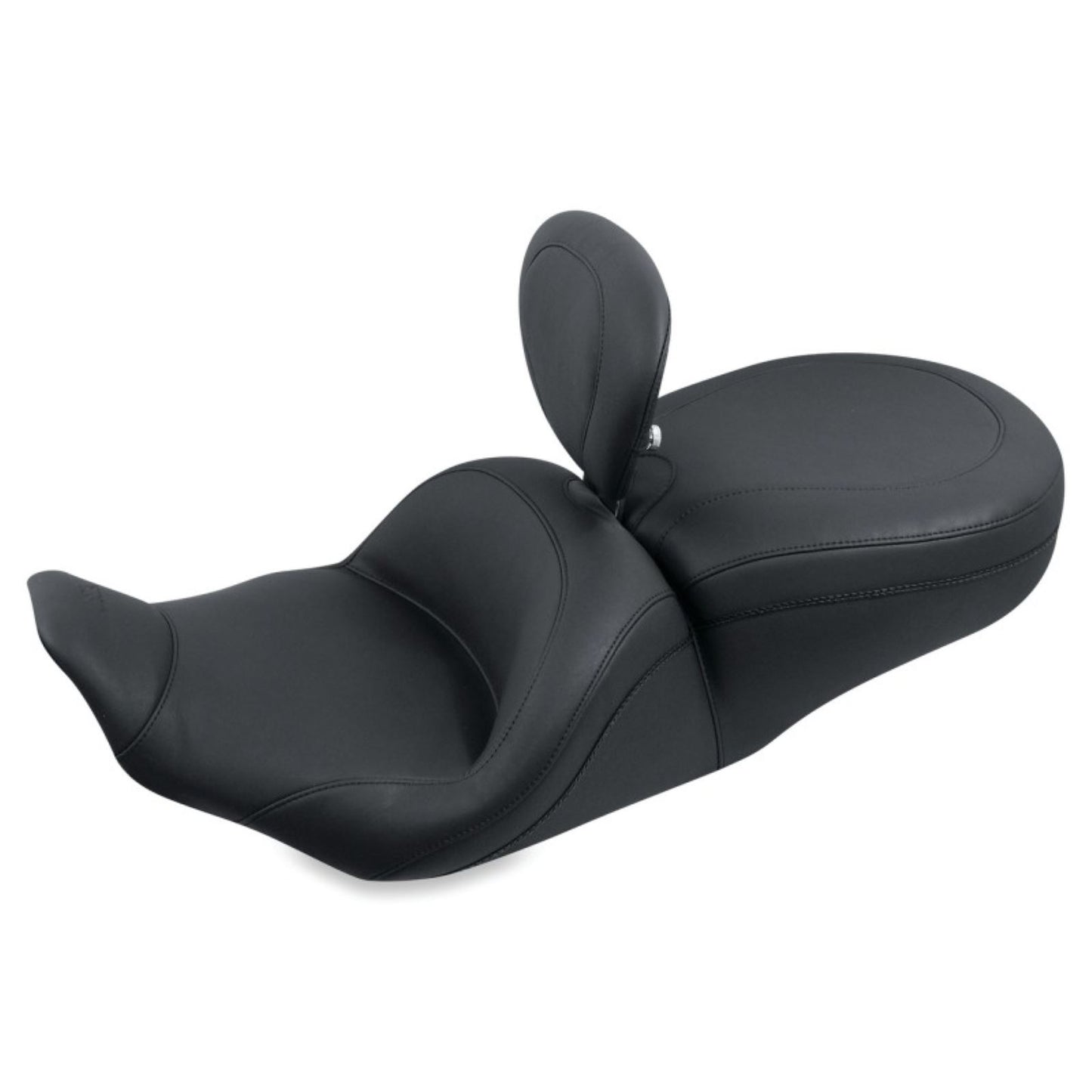 Mustang Motorcycle Products Lowdown Seat with Driver Backrest - Plain - FLHR '97-'07 79672_1674656