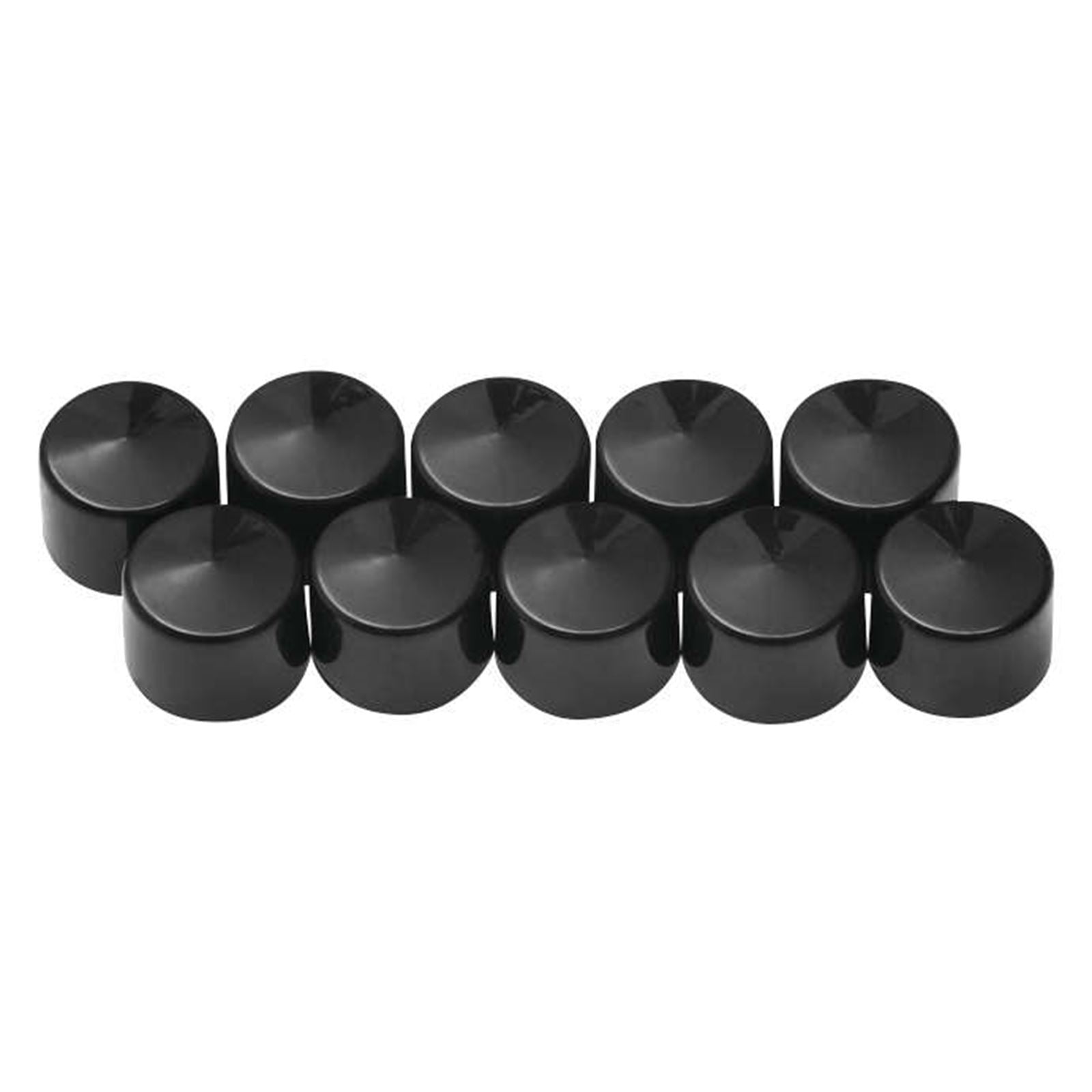 Kuryakyn Kool Kaps Bolt Covers Black, 5/16" 2455_107704