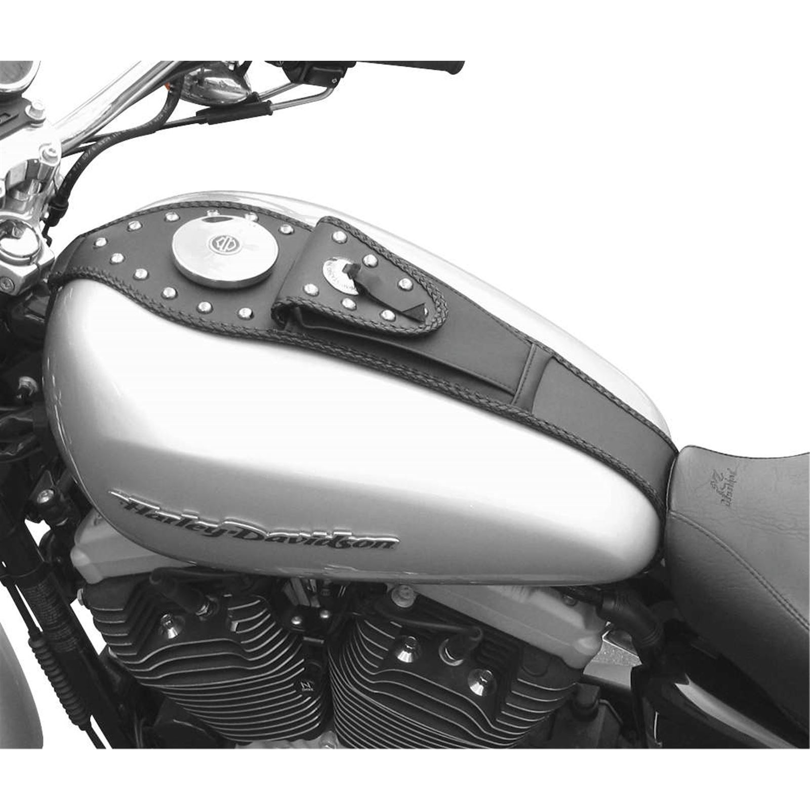 Mustang Motorcycle Products Tank Bib with Pouch - Studded - FXS 93311_107736