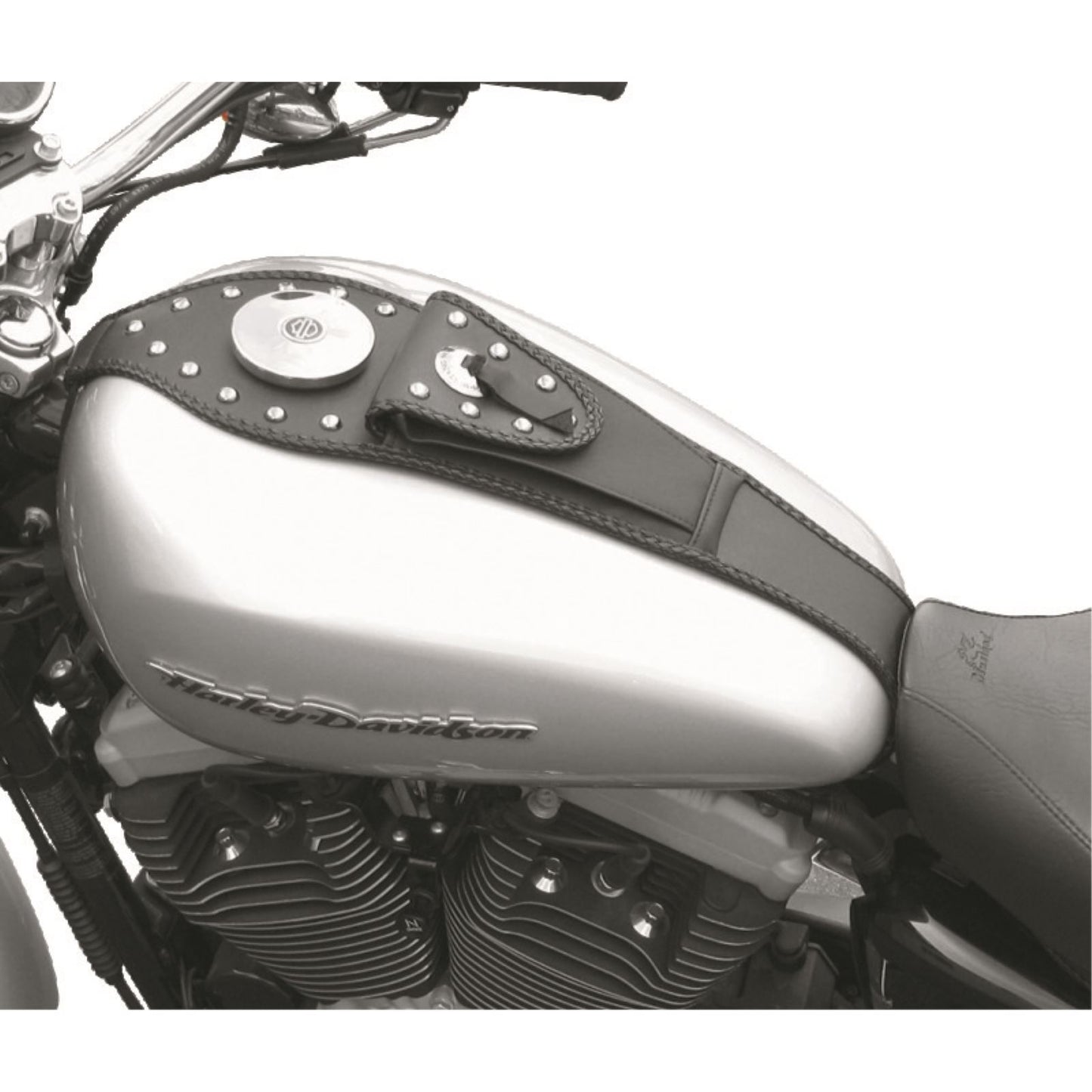 Mustang Motorcycle Products Tank Bib with Pouch - Studded - FXS 93311_1674875
