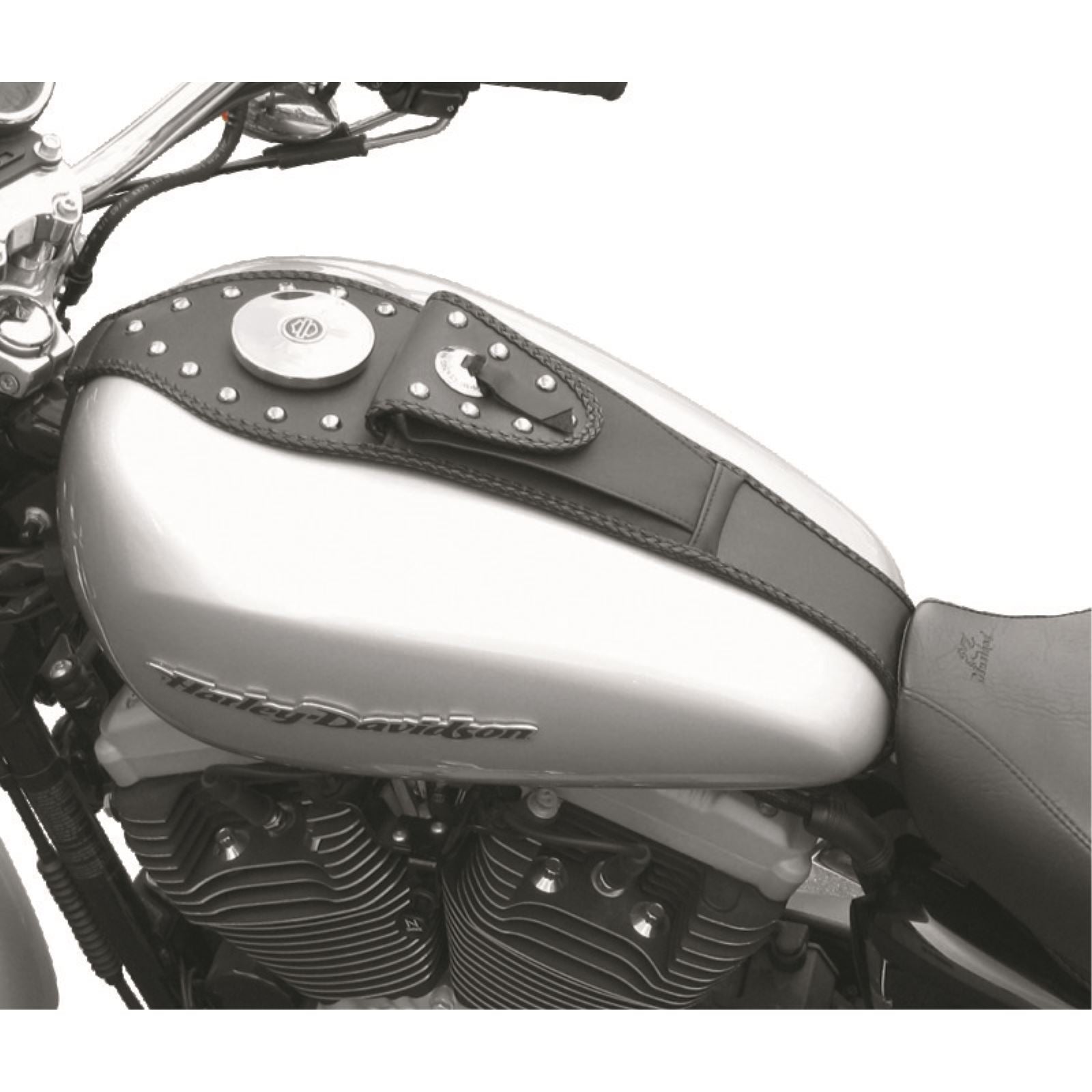 Mustang Motorcycle Products Tank Bib with Pouch - Studded - FXS 93311_1674875