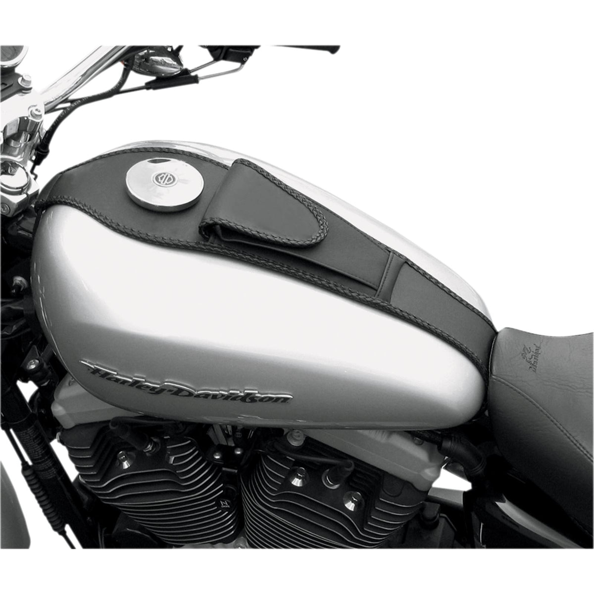 Mustang Motorcycle Products Tank Bib with Pouch - Plain - 4.5 Gallon - XL [MPN: 93322]_447273