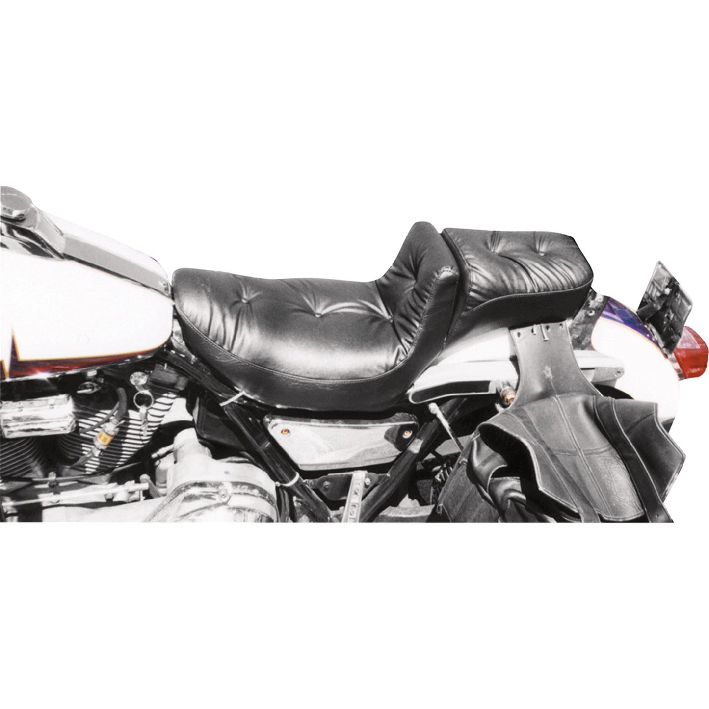 Mustang Motorcycle Products 2-Piece Regal Duke Pillow Seat - FXR '82-'94 75083_448206