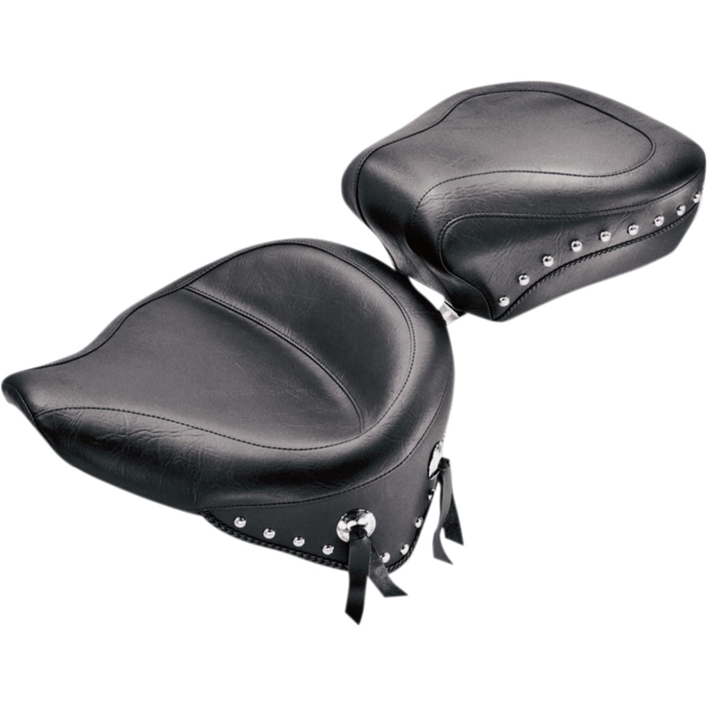 Mustang Motorcycle Products Wide Studded Solo Seat - Softail '84-'99 75506_447447