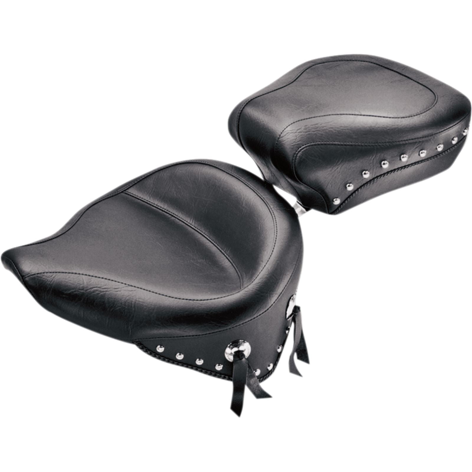 Mustang Motorcycle Products Wide Studded Solo Seat - Softail '84-'99 75506_447447