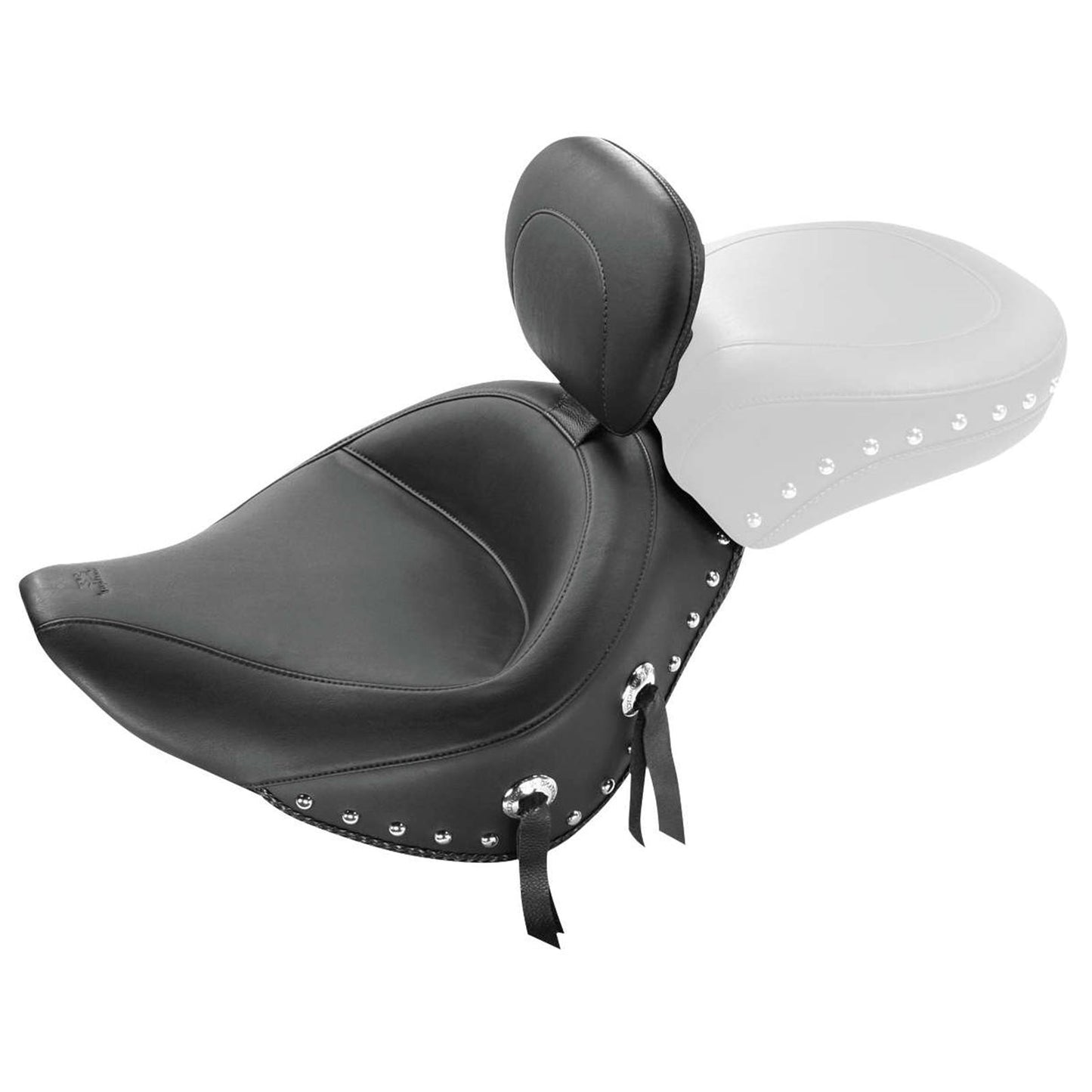 Mustang Motorcycle Products Studded Solo Seat - Driver's Backrest - Softail '06-'10 79532_107779
