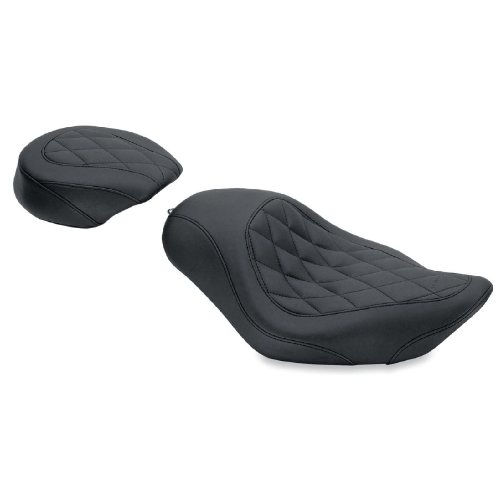 Mustang Motorcycle Products Wide Tripper Solo Seat Diamond Stitch, 12" W 76728_1674897