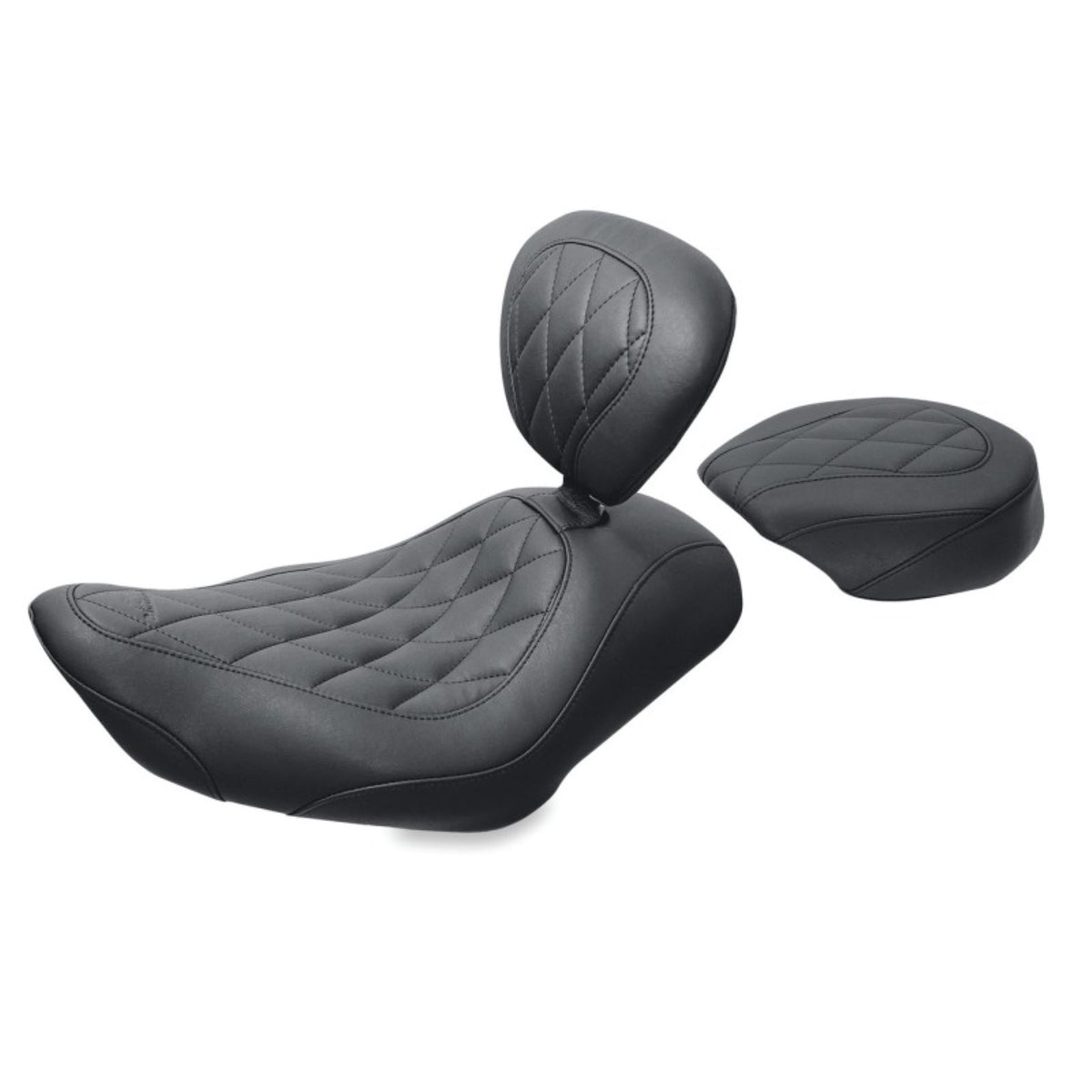 Mustang Motorcycle Products Wide Tripper Solo Seat Rear Diamond Stitch, 8.5" W [MPN: 76729]_1674248