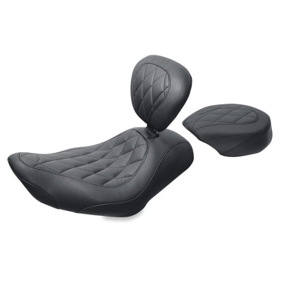 Mustang Motorcycle Products Wide Tripper Solo Seat Rear Diamond Stitch, 8.5" W [MPN: 76729]_1674248