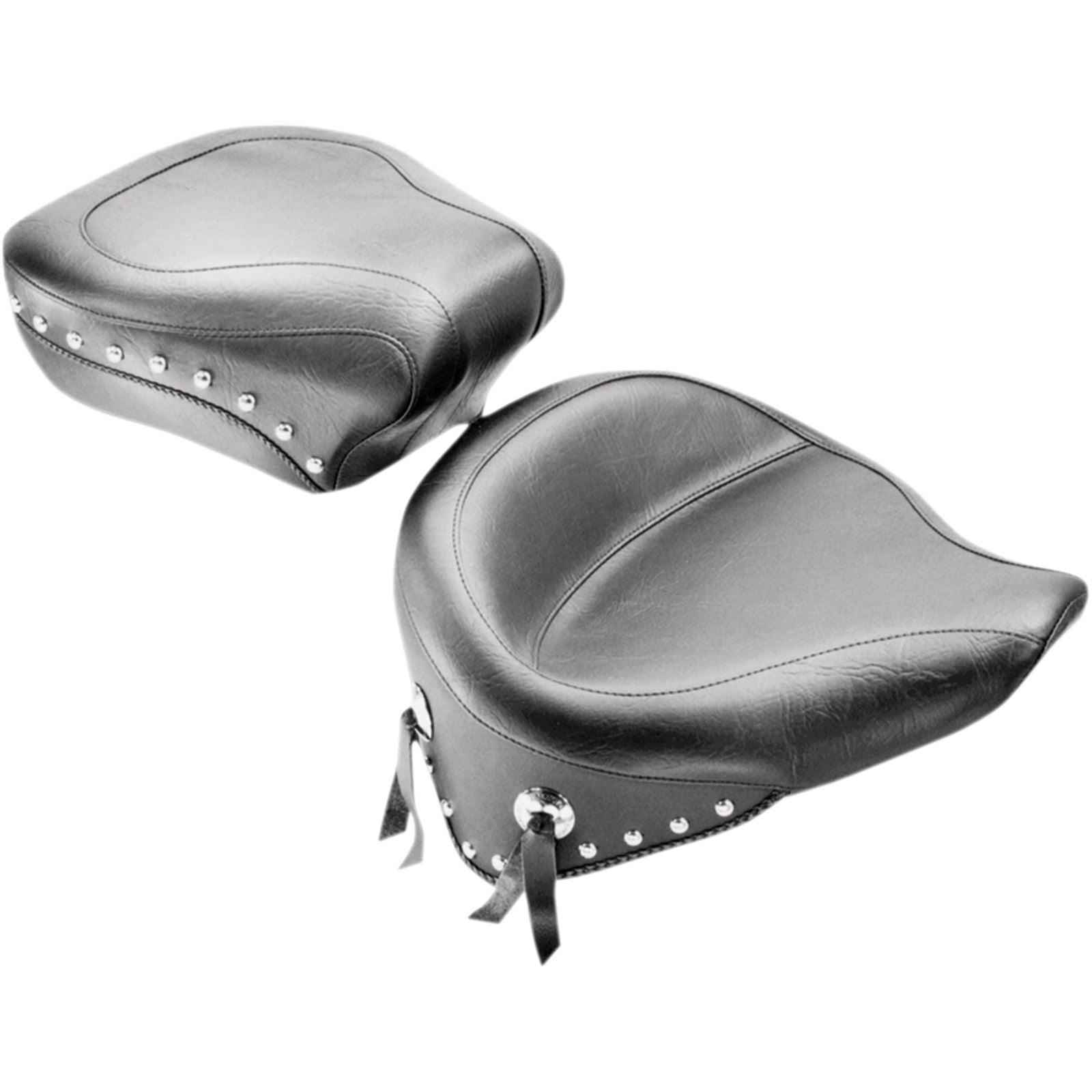 Mustang Motorcycle Products Wide Rear Seat - Studded - FLST '08-'17 76180_447462