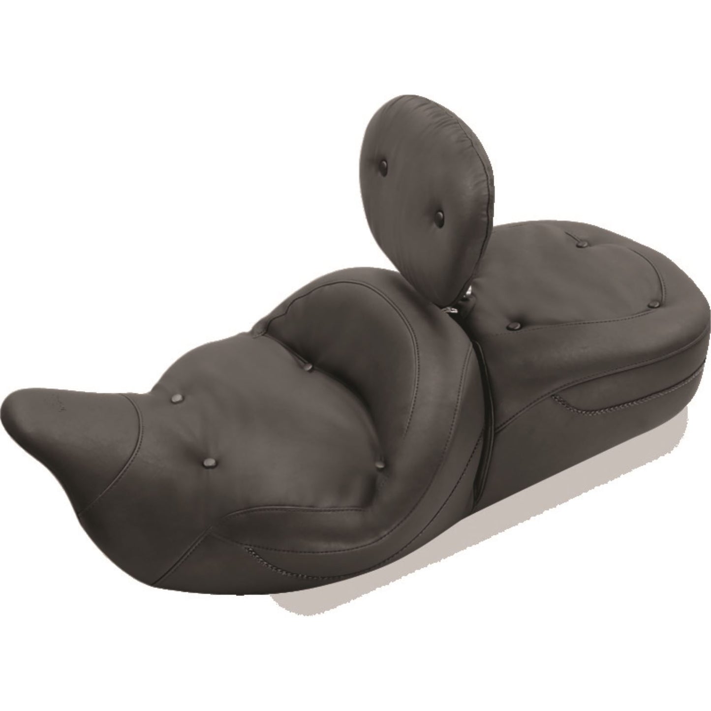 Mustang Motorcycle Products Wide Tripper Solo Seat - Brown - Diamond - Dyna 76706_1674197