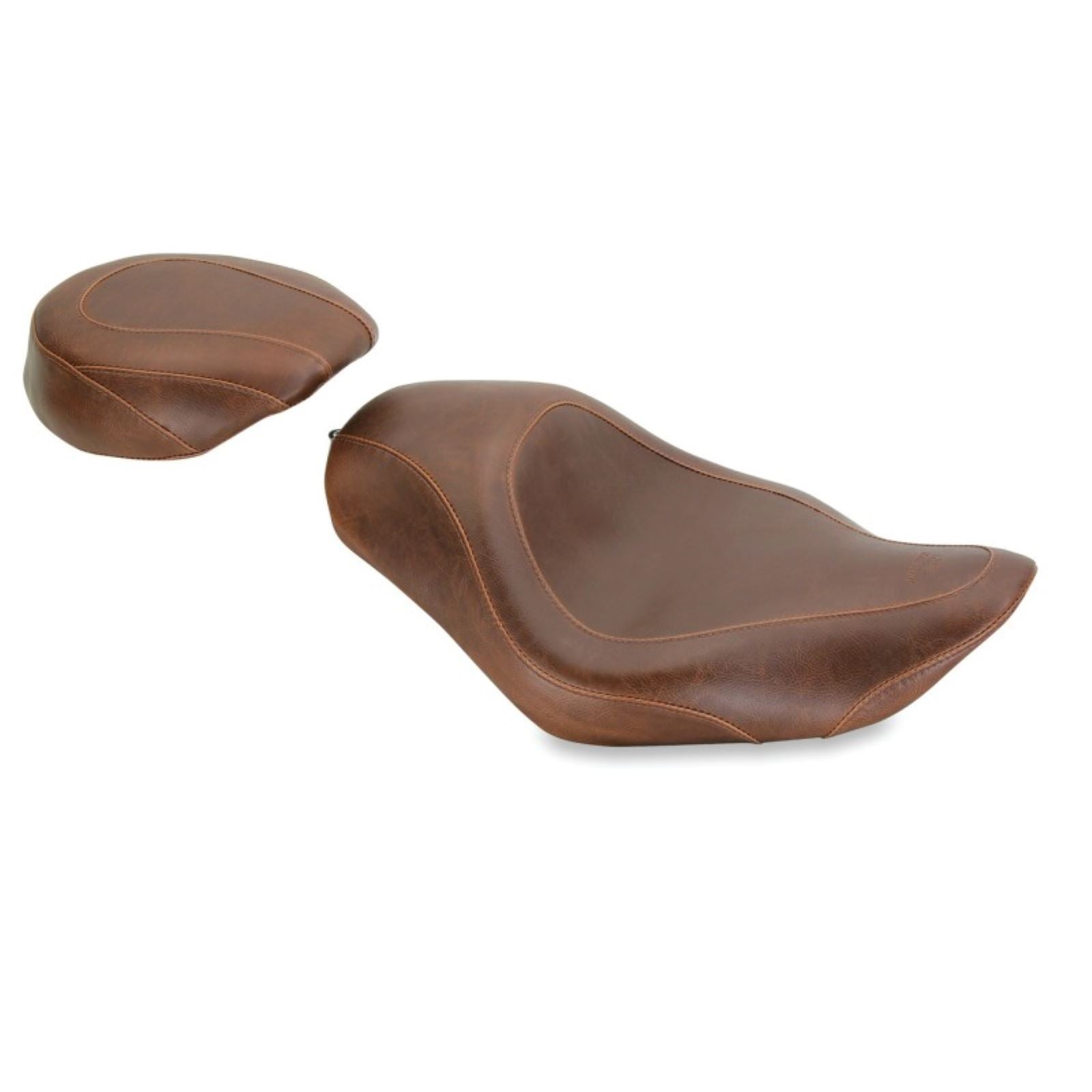 Mustang Motorcycle Products Wide Tripper Solo Seat Smooth - Brown [MPN: 76726]_1674251