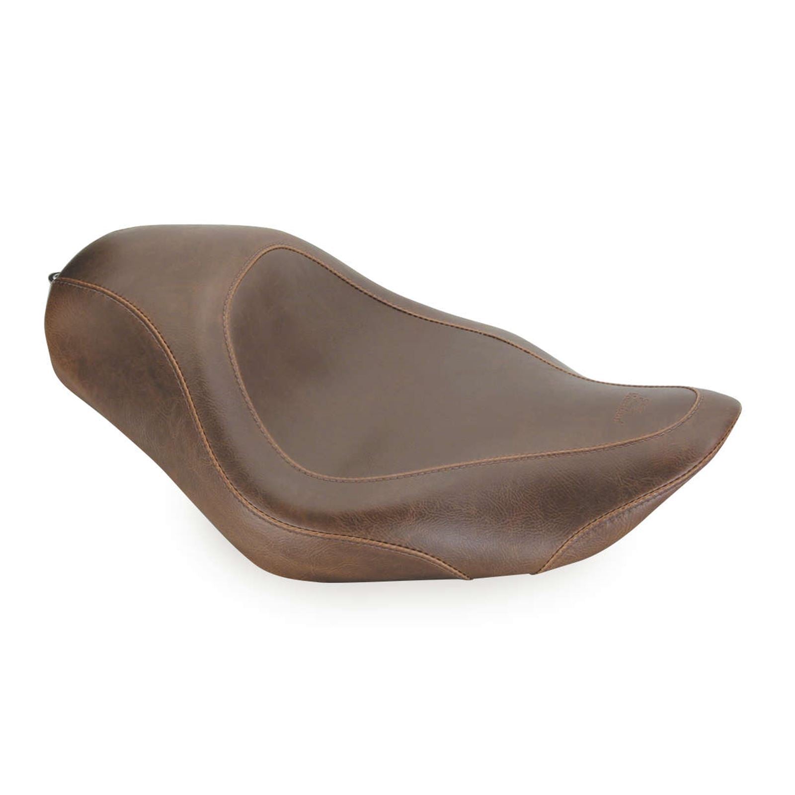 Mustang Motorcycle Products Wide Tripper Solo Seat Smooth - Brown [MPN: 76726]_107861