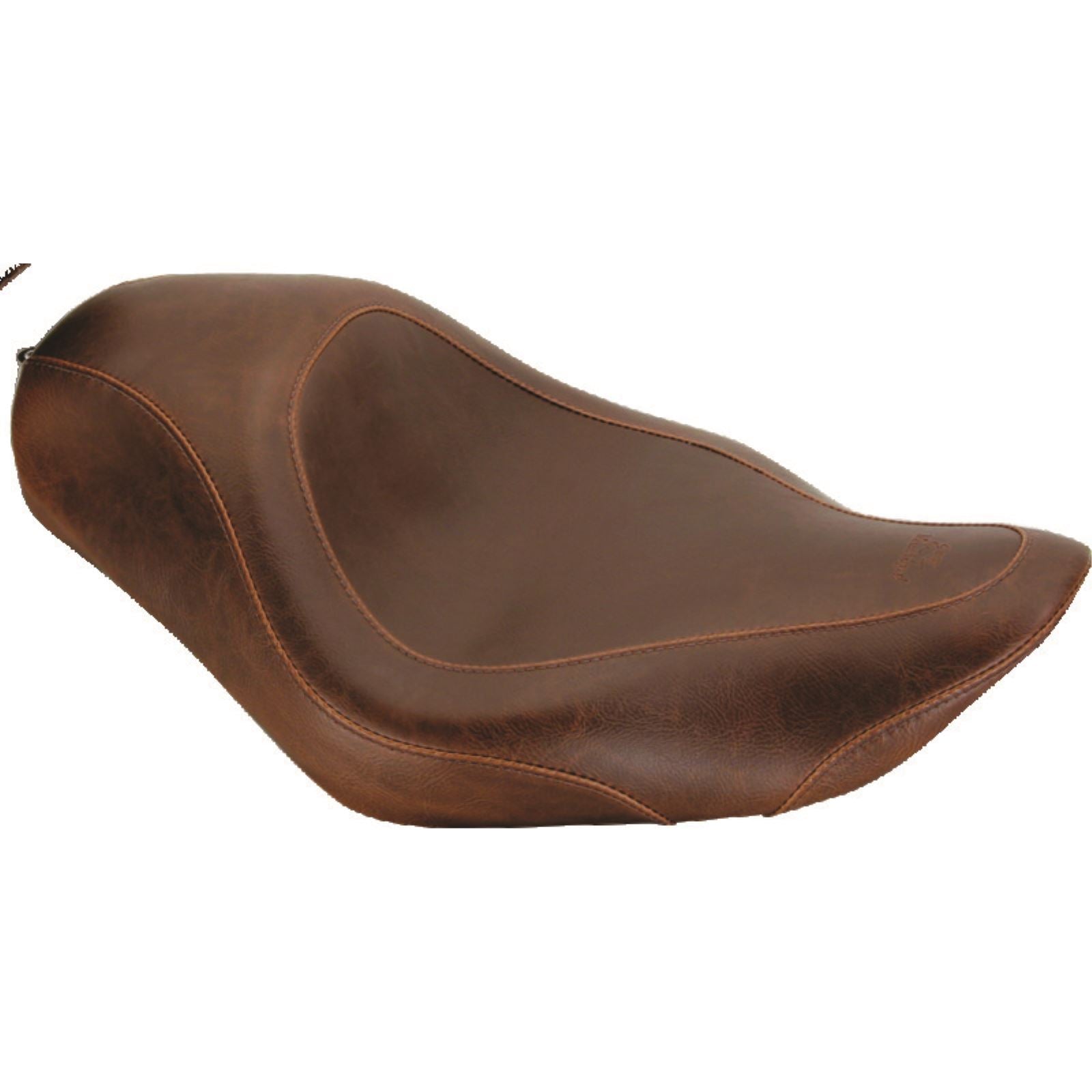 Mustang Motorcycle Products Wide Tripper Solo Seat Smooth - Brown [MPN: 76726]_1674250