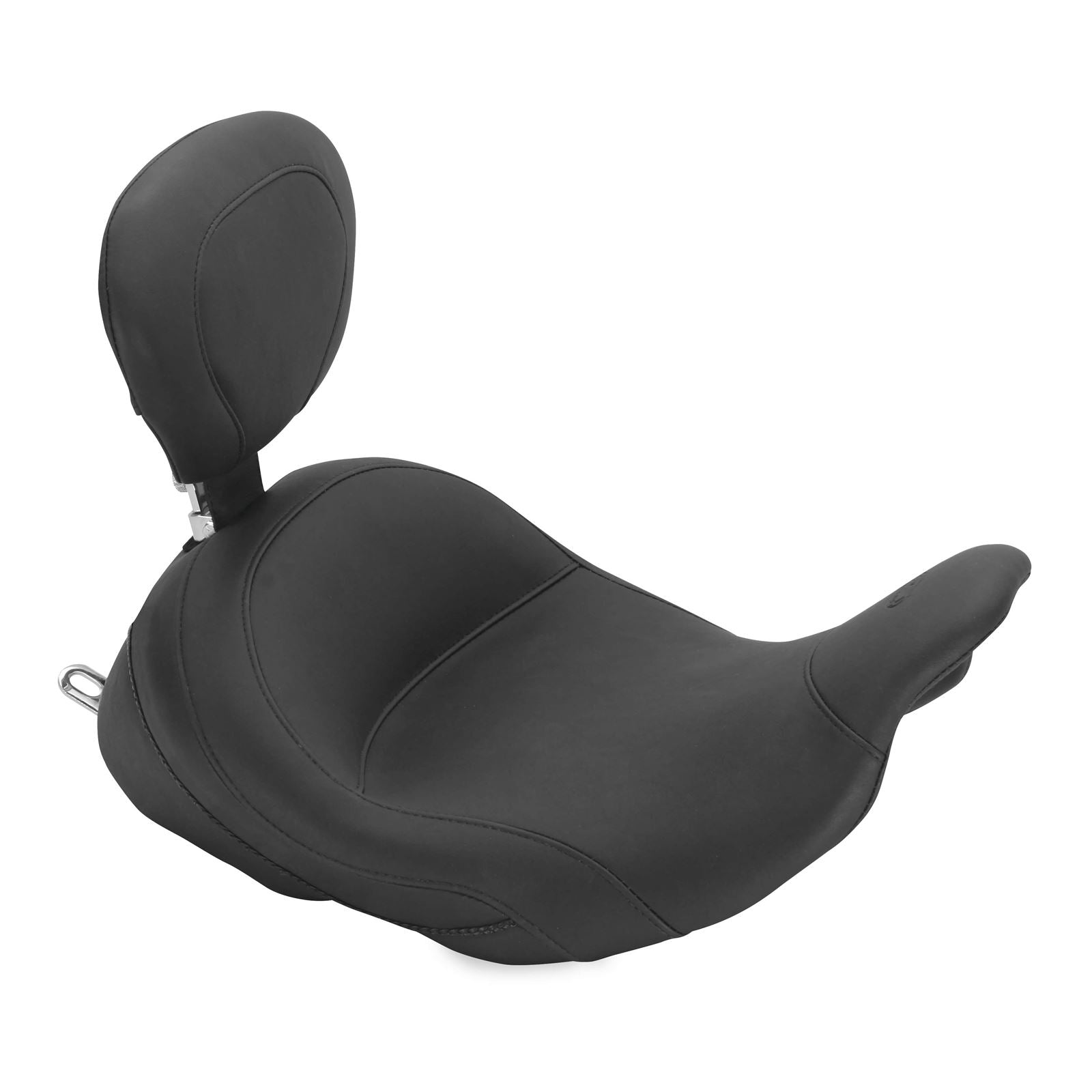 Mustang Motorcycle Products Lowdown Vintage Seat with Driver Backrest 79910_107877