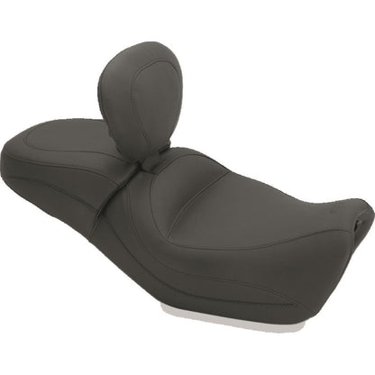 Mustang Motorcycle Products Wide Touring Seat with Driver Backrest - Street 750 79786_1674729