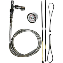 Feuling Remote Oil Pressure Gauge/Line Kit - Stainless/Chrome 9018_387110