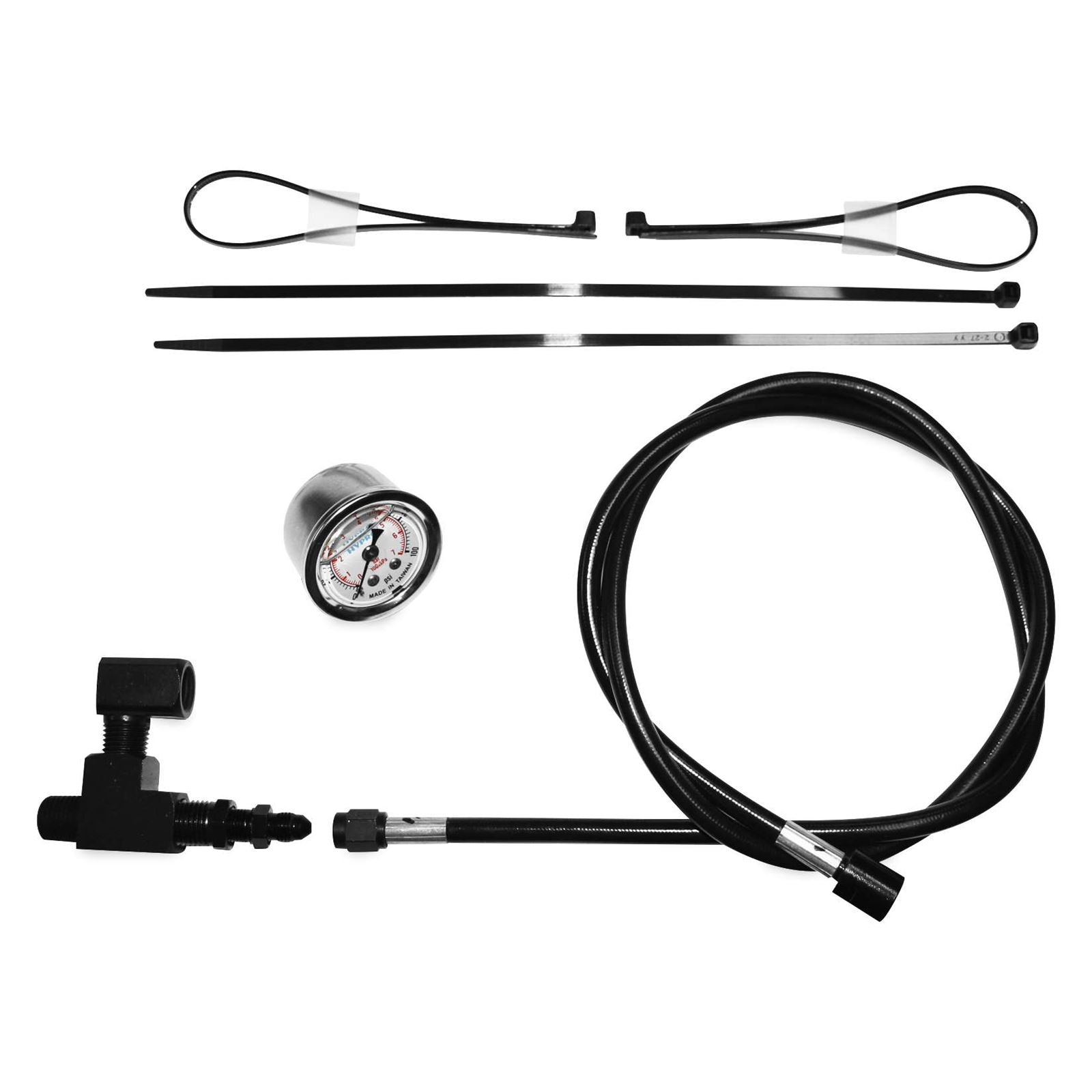 Feuling Remote Oil Pressure Gauge/Line Kit - Black 9019_107926