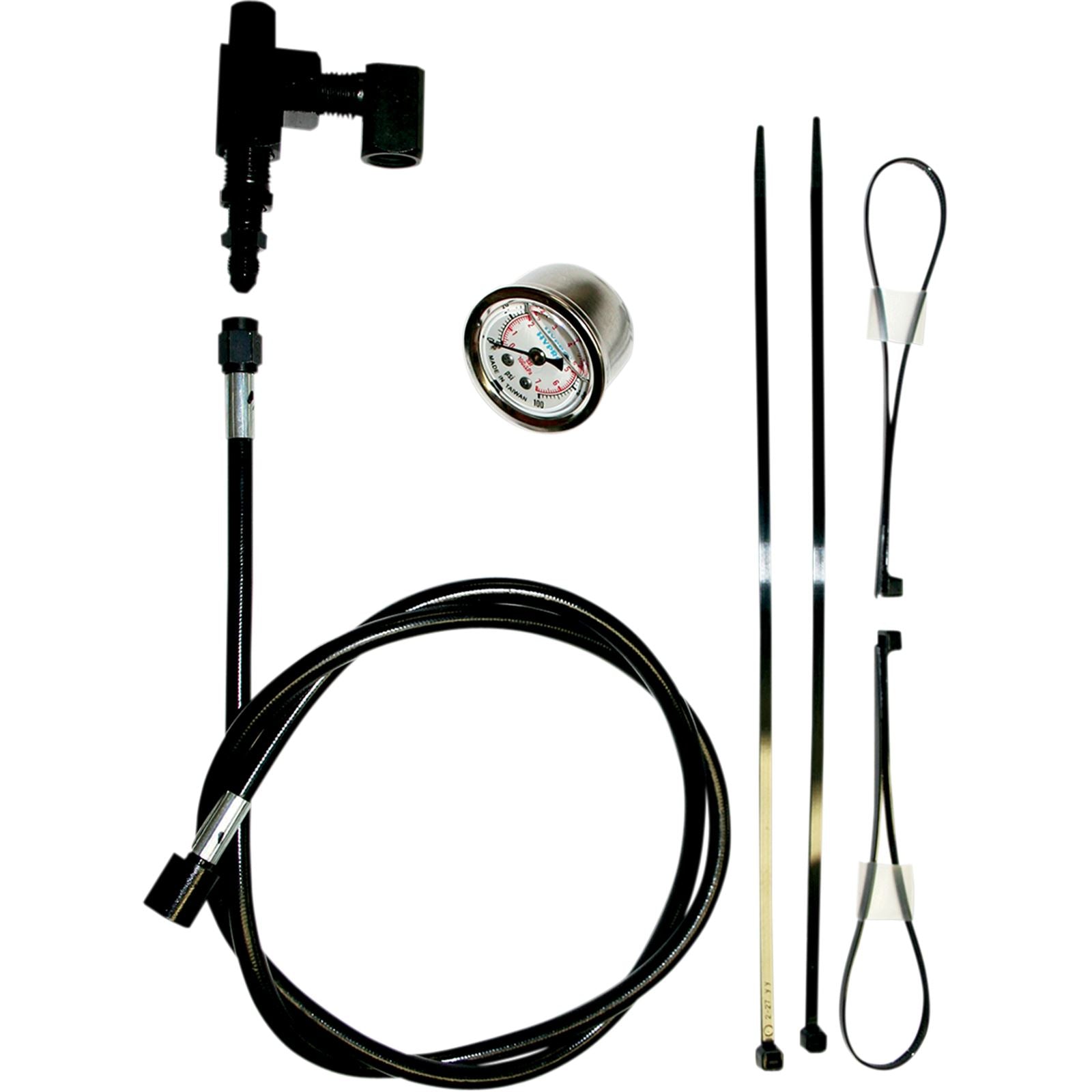 Feuling Remote Oil Pressure Gauge/Line Kit - Black 9019_387111