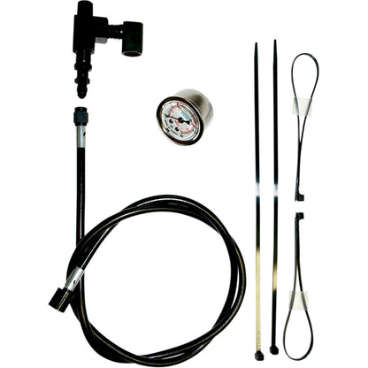Feuling Remote Oil Pressure Gauge/Line Kit - Black 9019_387111