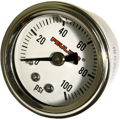 Feuling Oil Pressure Gauge - Back Port - White Face 9042_387115