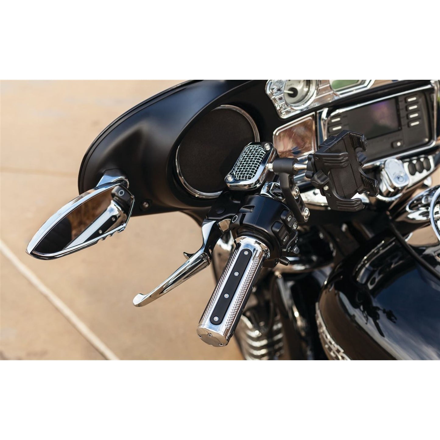 Kuryakyn Mesh Master Cylinder Cover - Chrome 6532_942484