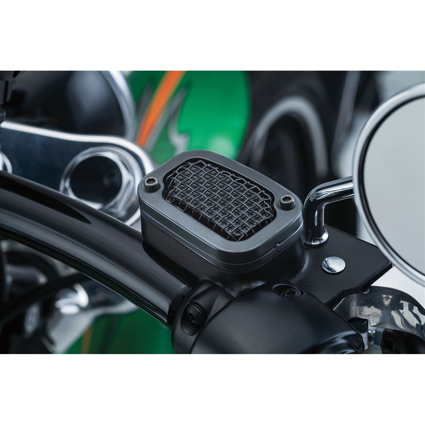 Kuryakyn Mesh Master Cylinder Cover for '15 - '17 - Black 6537_410783