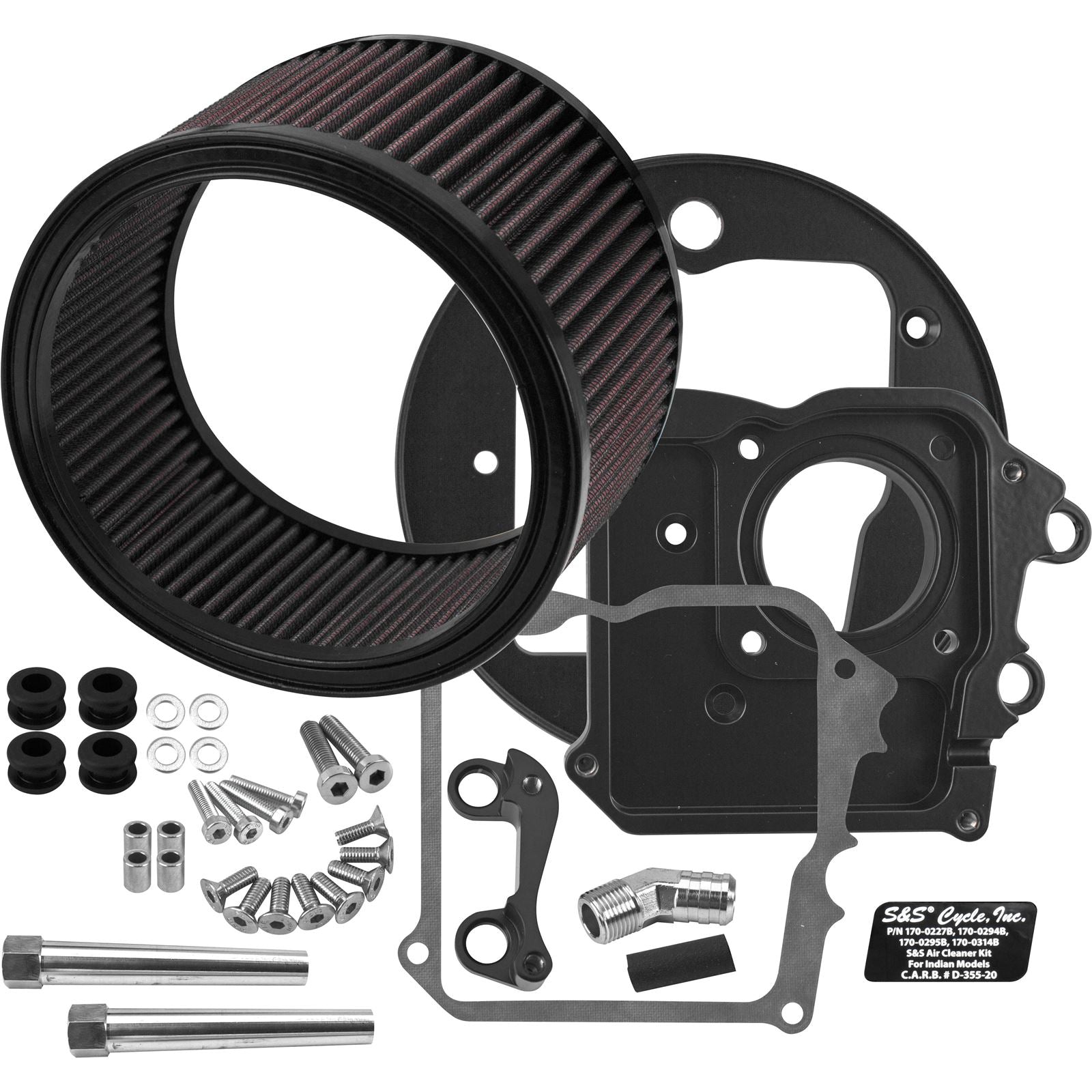 S&S Cycle Air Cleaner No Cover for Indian Chief '14-22  170-0227E_108100