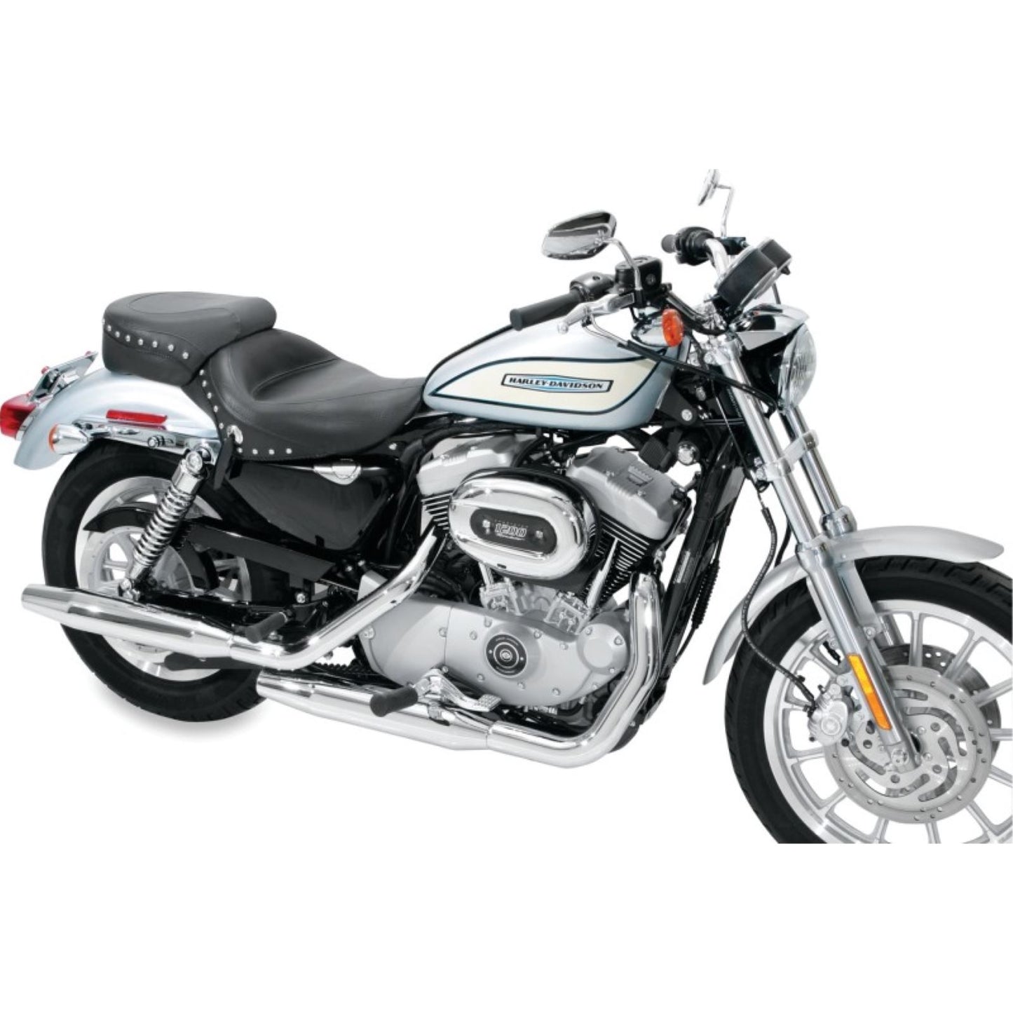Mustang Motorcycle Products Wide Studded Solo Seat - XL '04+ 76151_1674131