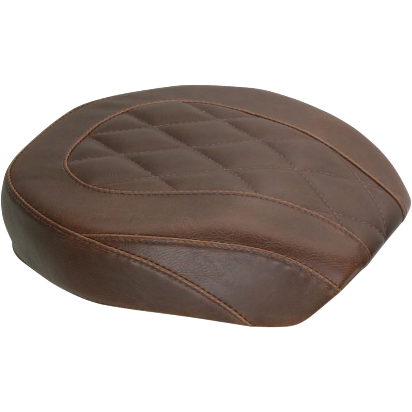 Mustang Motorcycle Products Wide Tripper Rear Seat - Diamond - Brown - Dyna 76709_447657