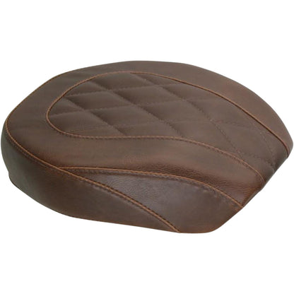 Mustang Motorcycle Products Wide Tripper Rear Seat - Diamond - Brown - Dyna 76709_447657