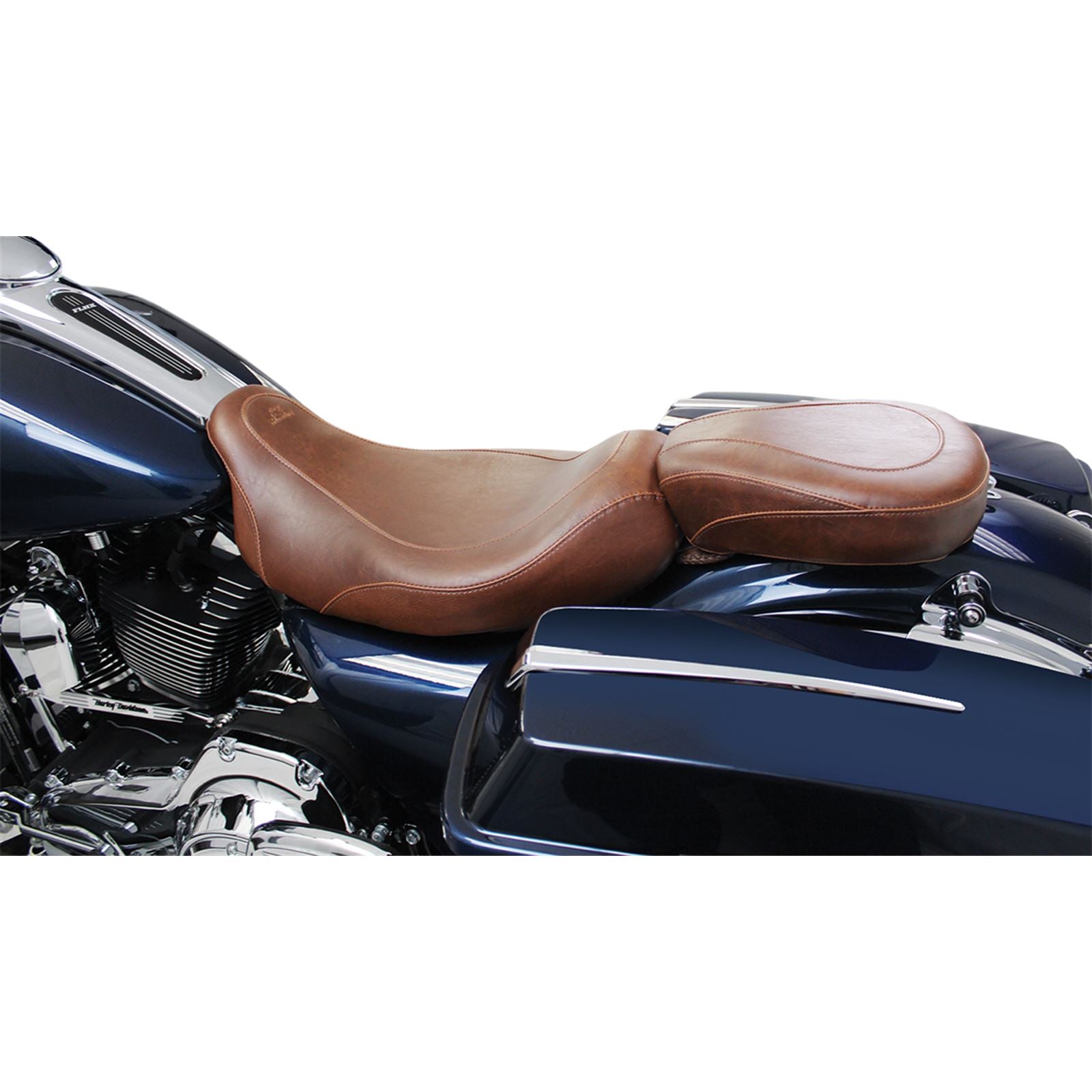 Mustang Motorcycle Products Wide Tripper Rear Seat - Brown 76721_447371