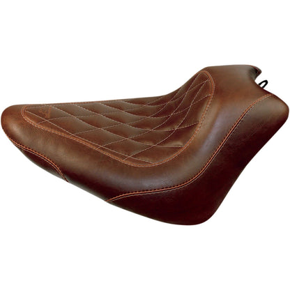 Mustang Motorcycle Products Wide Tripper Solo Seat - Brown - Diamond 76766_447516