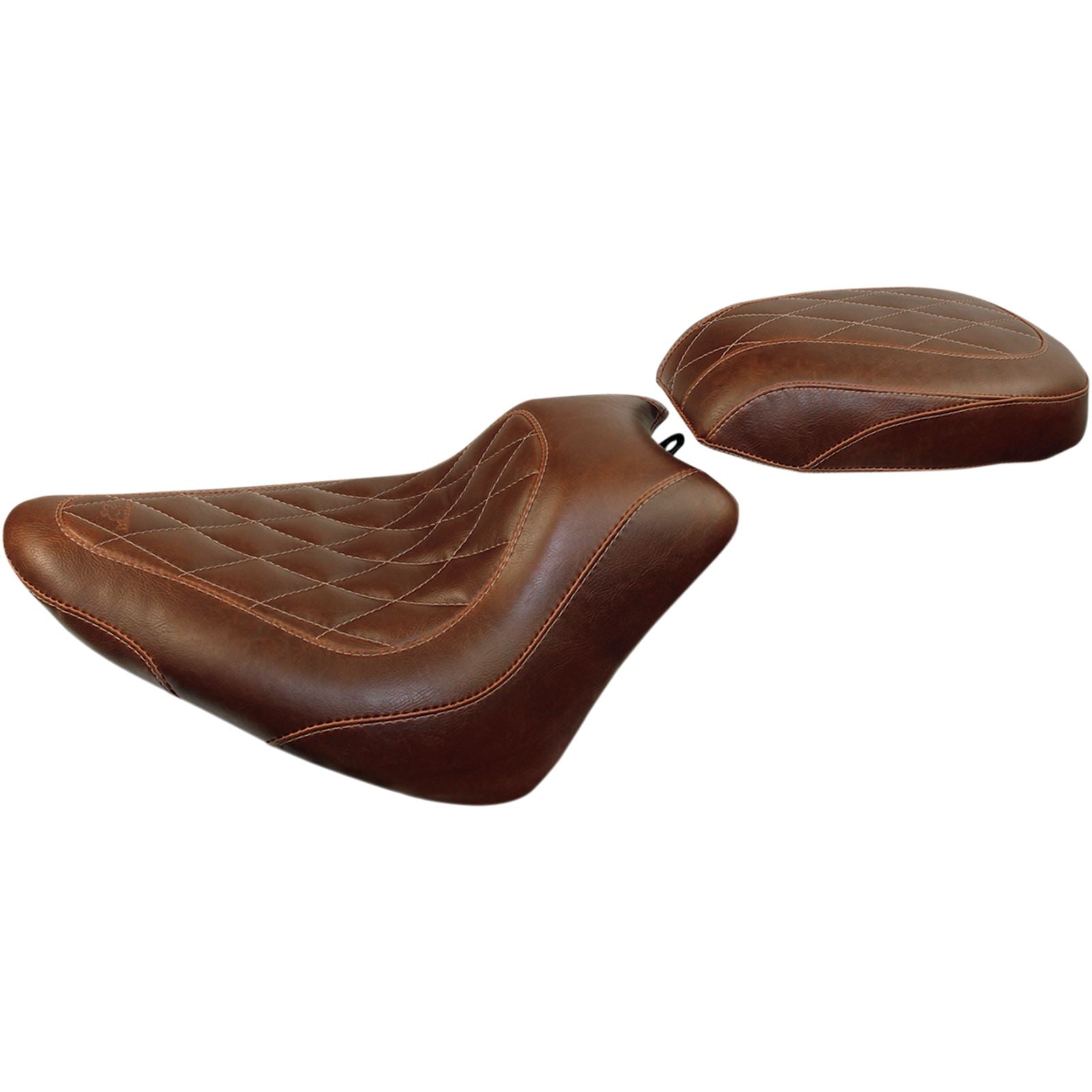Mustang Motorcycle Products Wide Tripper Solo Seat - Brown - Diamond 76766_447517