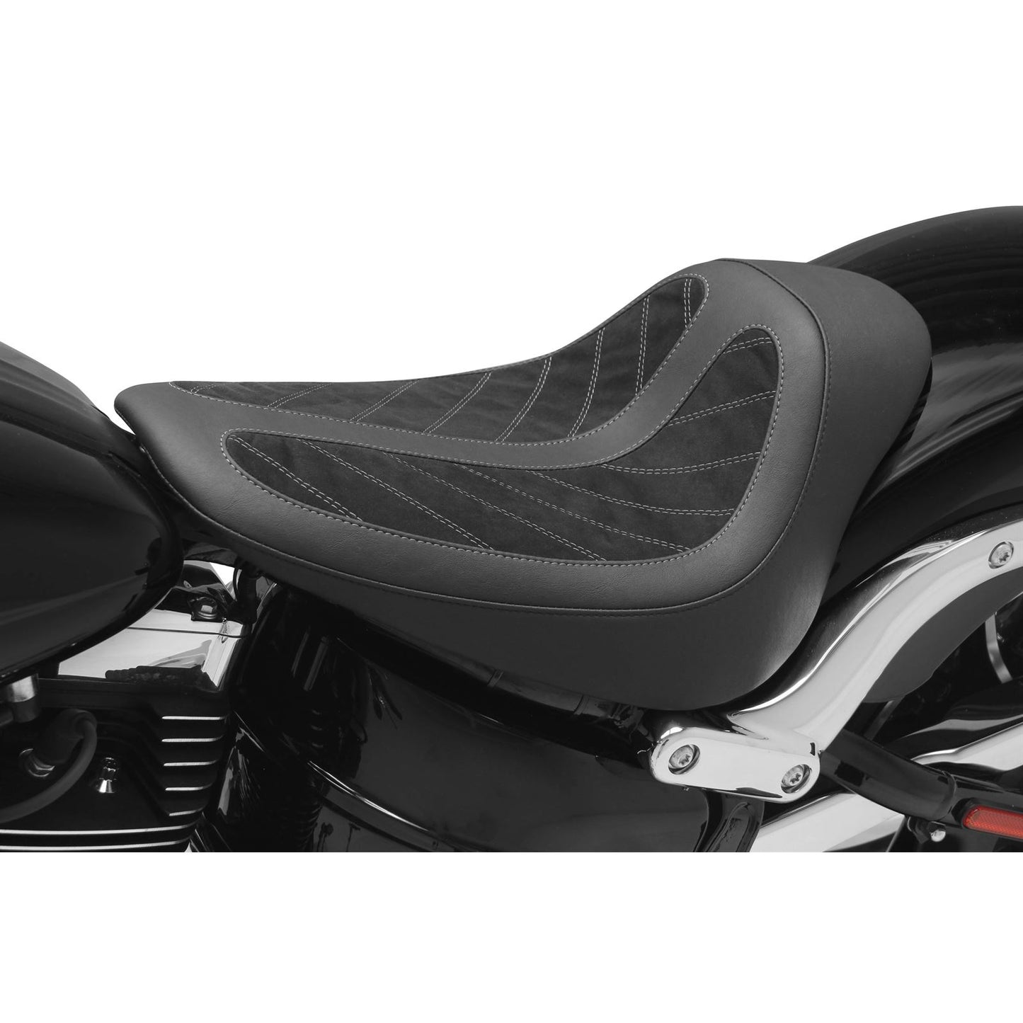 Mustang Motorcycle Products Kodlin Solo Seat - Black - FXSB 76276_108297