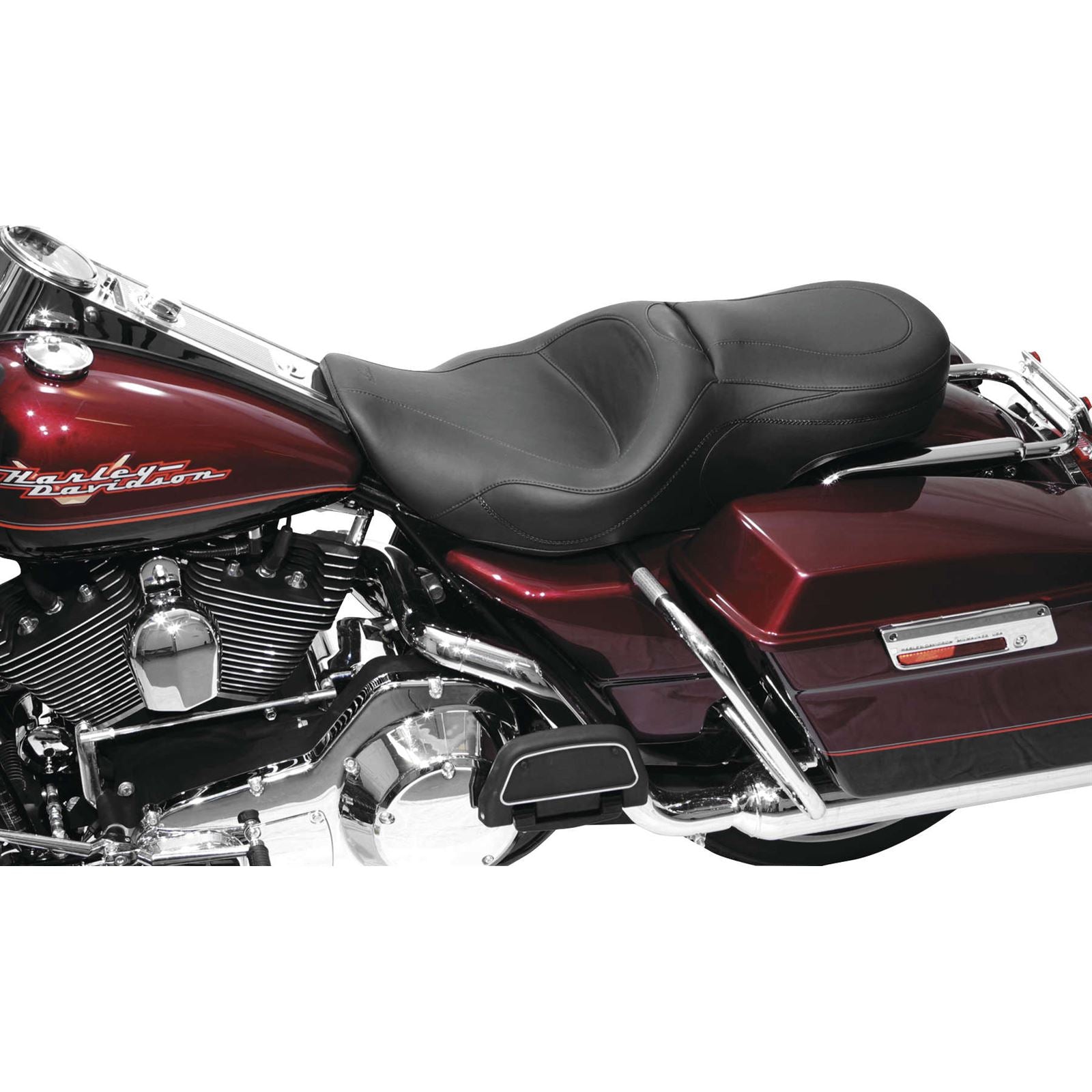 Mustang Motorcycle Products Sport Seat - Plain - '97-'07 FLHR 75486_108459