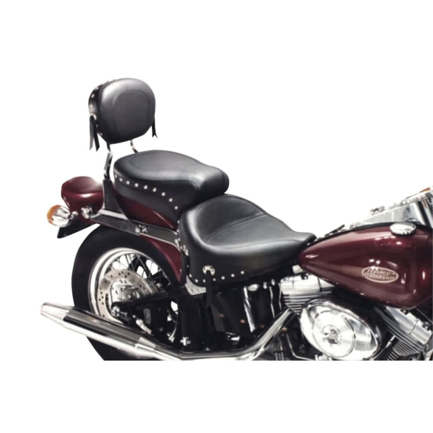Mustang Motorcycle Products Wide Studded Touring Seat - Softail '84-'99 75503_1673965