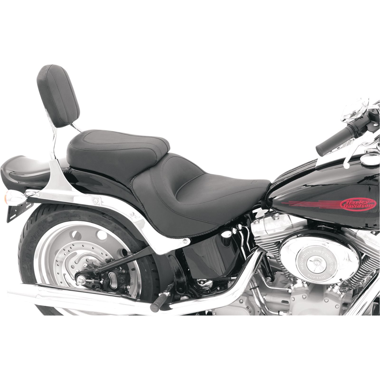 Mustang Motorcycle Products Vintage Seat - FXST '06-'10 76400_447438