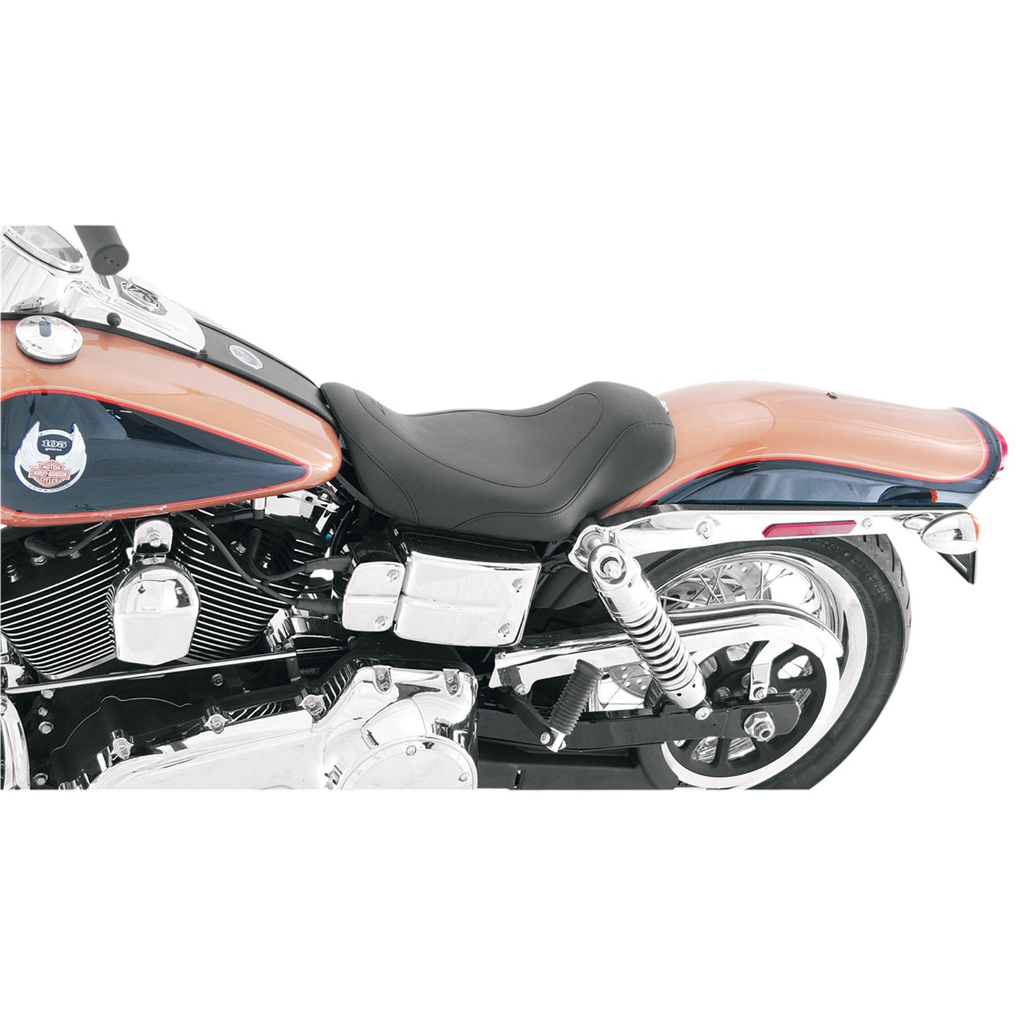 Mustang Motorcycle Products Tripper Solo Seat - Tuck and Roll - Dyna 76580_447635