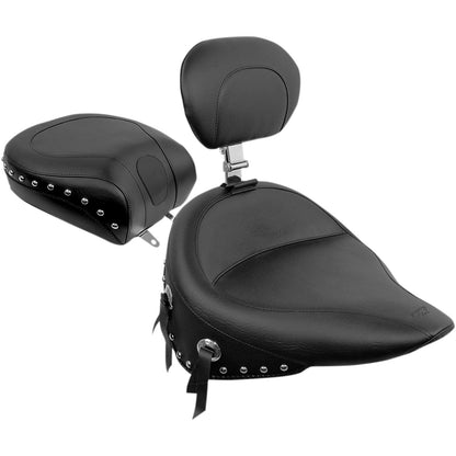Mustang Motorcycle Products Wide Studded Seat - Driver's Backrest - Softail '84-'99 79104_1041144