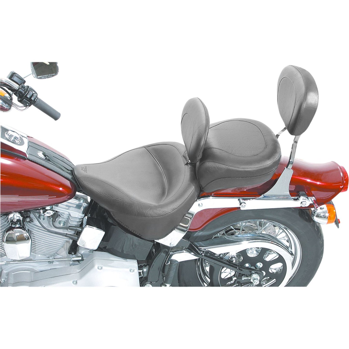 Mustang Motorcycle Products Vintage Solo Seat - Driver's Backrest - FLST '00-'05 79121_447428