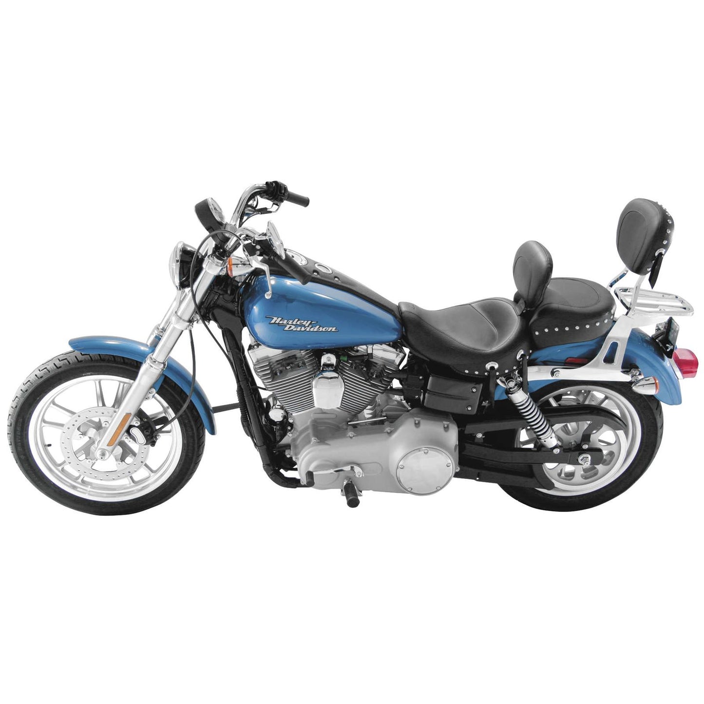 Mustang Motorcycle Products Wide Studded Solo Seat - Driver's Backrest - FXD '06-'17 79346_108566