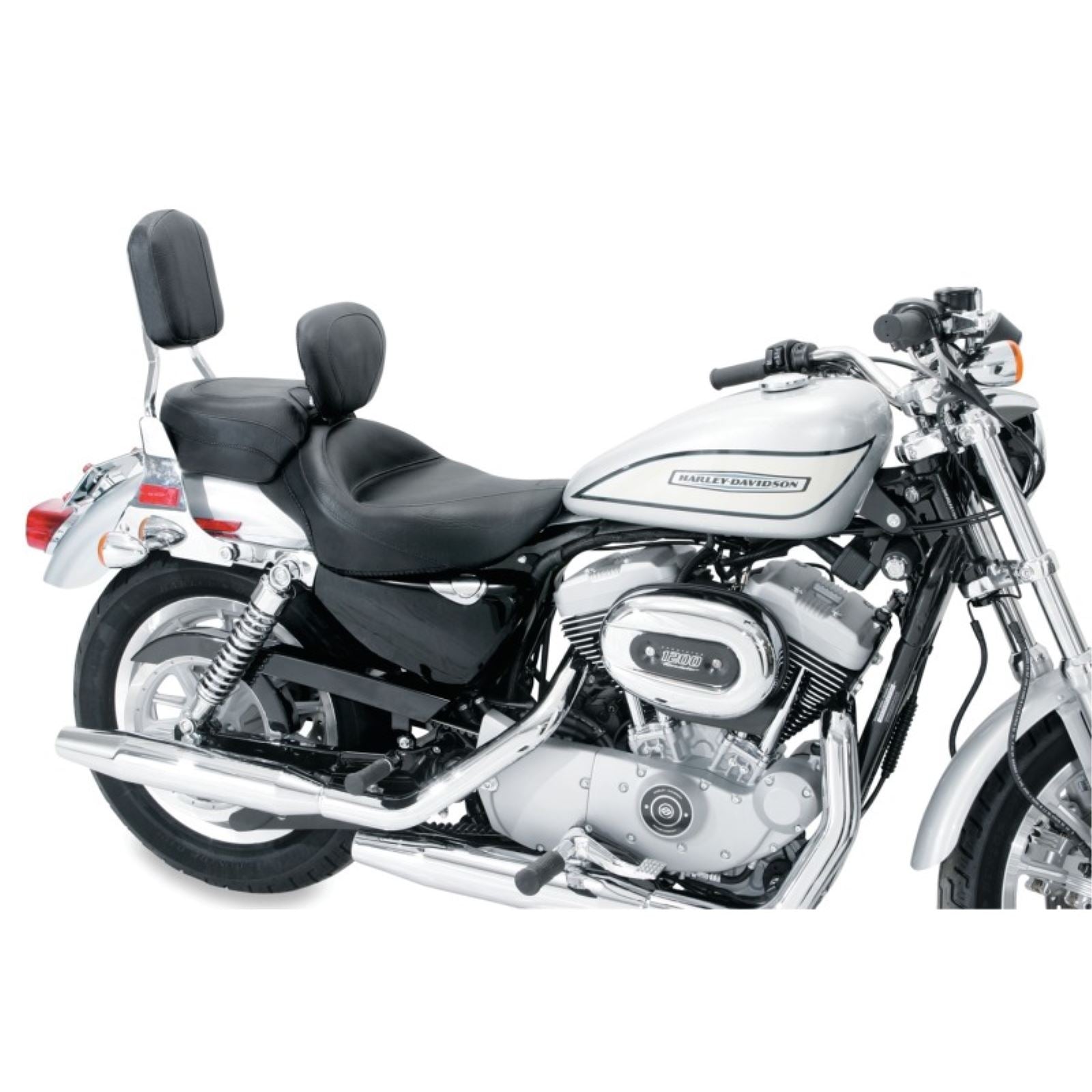 Mustang Motorcycle Products Wide Vintage Solo Seat - Driver's Backrest - XL '04+ 79427_1674559