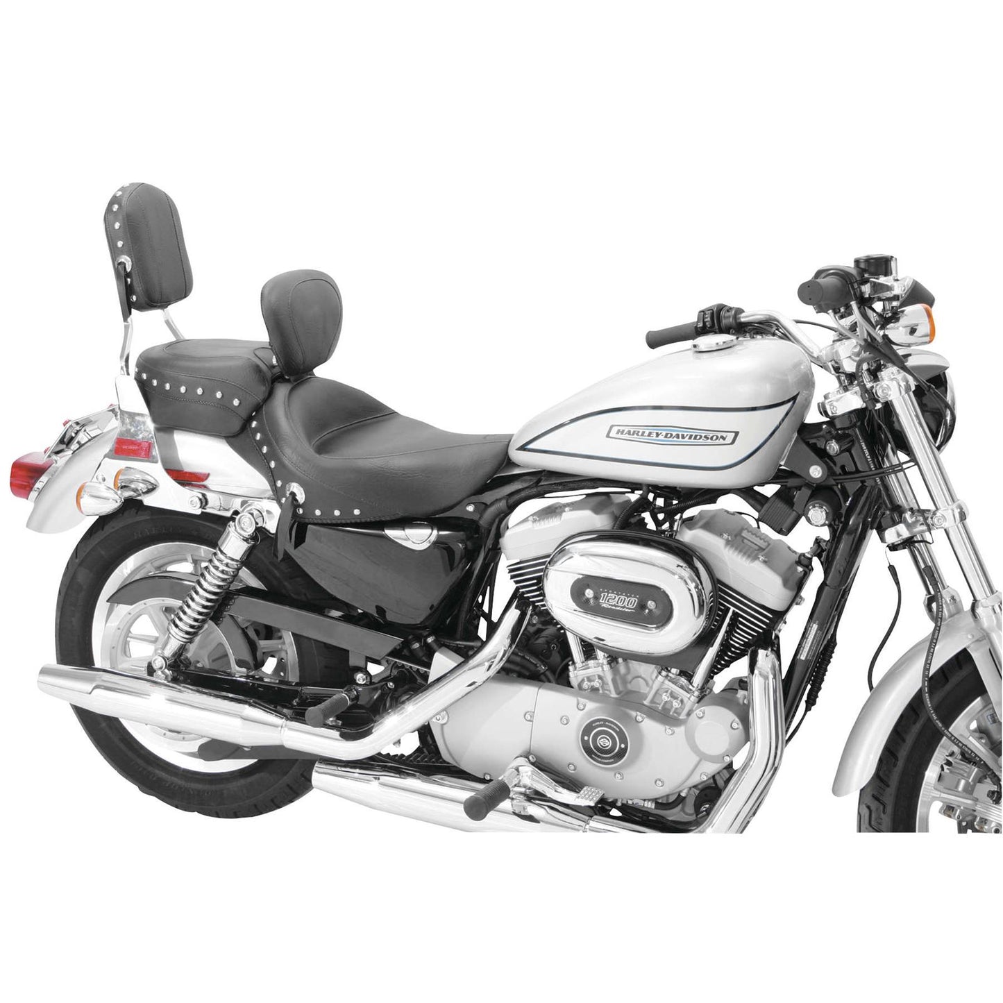 Mustang Motorcycle Products Wide Studded Solo Seat - Driver's Backrest - XLC '04+ 79439_108572