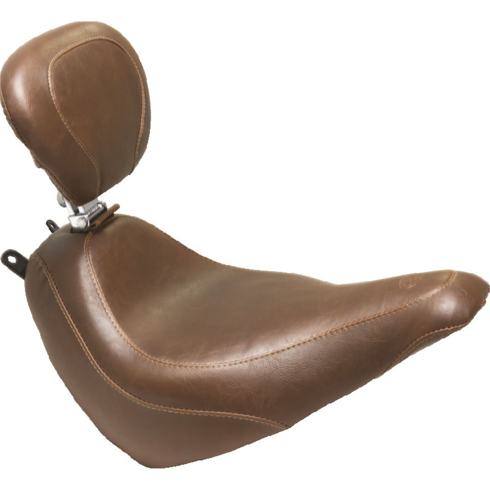 Mustang Motorcycle Products Wide Rear Seat - Studded - FLST '08-'17 79486_1674944
