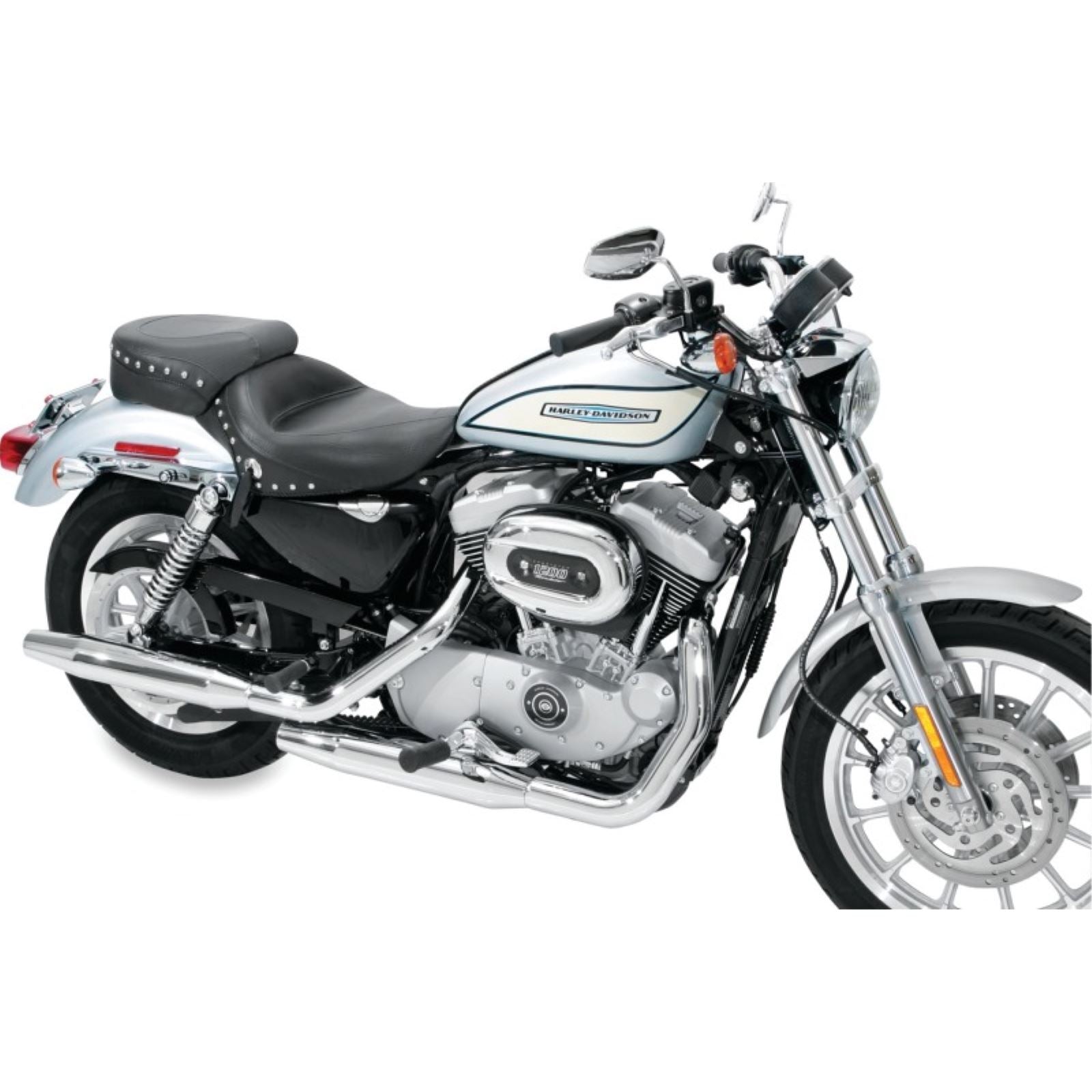 Mustang Motorcycle Products Wide Rear Seat - Studded - XL '04+ 76505_1674156