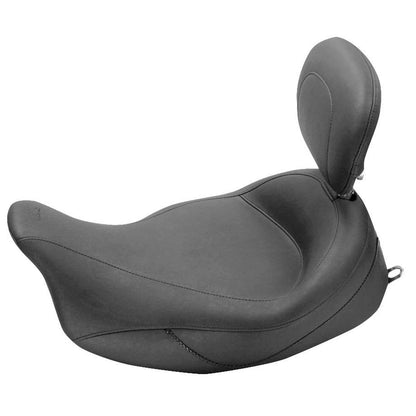 Mustang Motorcycle Products Super Solo Seat with Driver Backrest '08+FL 79446_108589