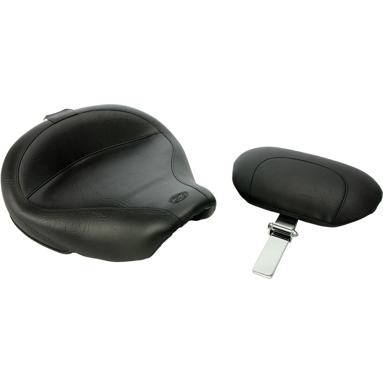 Mustang Motorcycle Products Vintage Solo Seat w/Removable Backrest for Harley-Davidson 79348_1725057