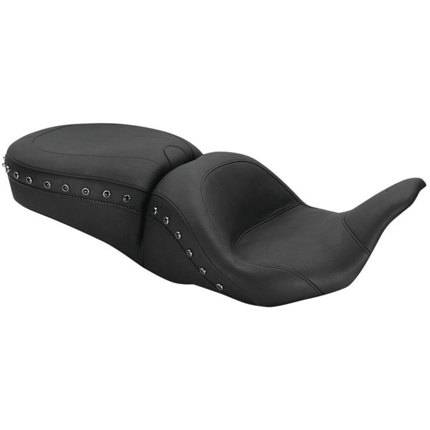 Mustang Motorcycle Products One-Piece LowDown Touring Seat with Black Pearl Studs 79702_1164885