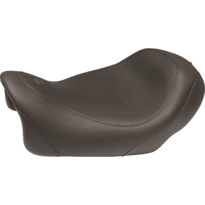 Mustang Motorcycle Products Lowdown Seat with Driver Backrest - Black Studded 79705_1674675